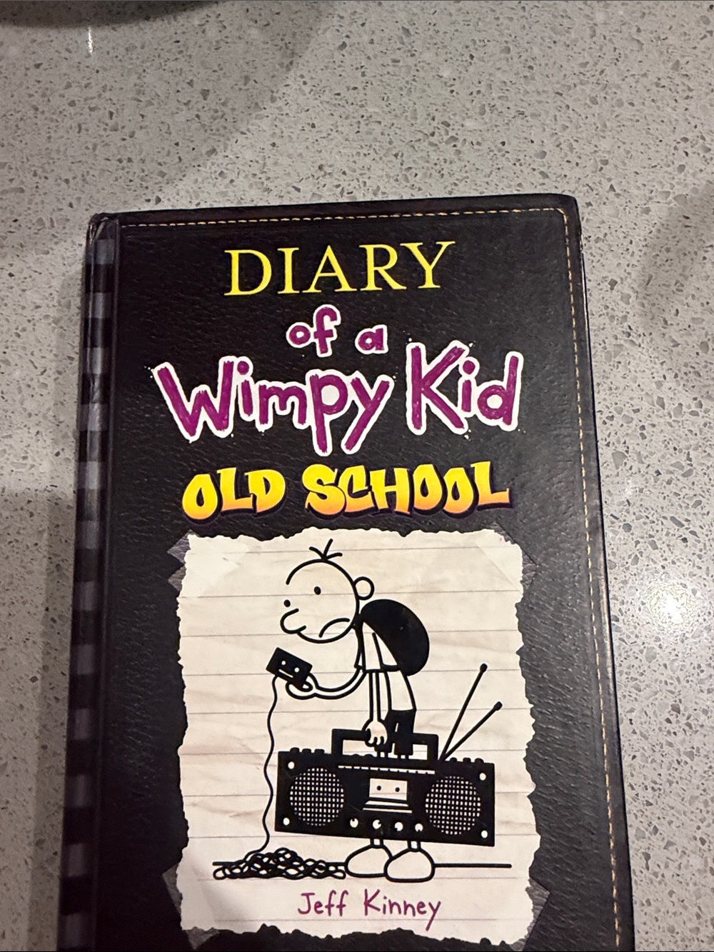Diary of a Wimpy Kid: Old School — Black Cover with Yellow & Purple Accents